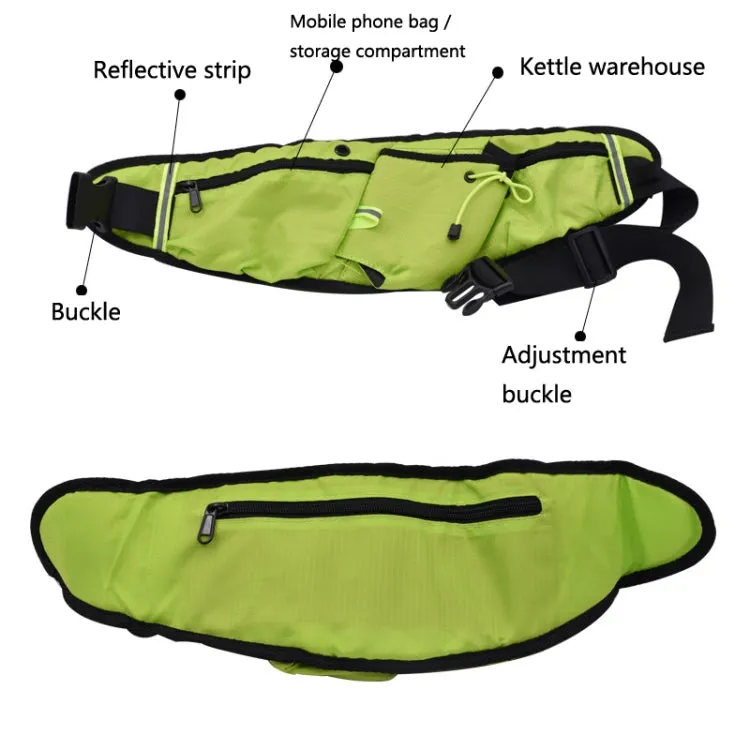 Outdoor Sports Water Bottle Waist Bag Multifunctional Fitness Running Mobile Phone Invisible Waist Bag(Black)