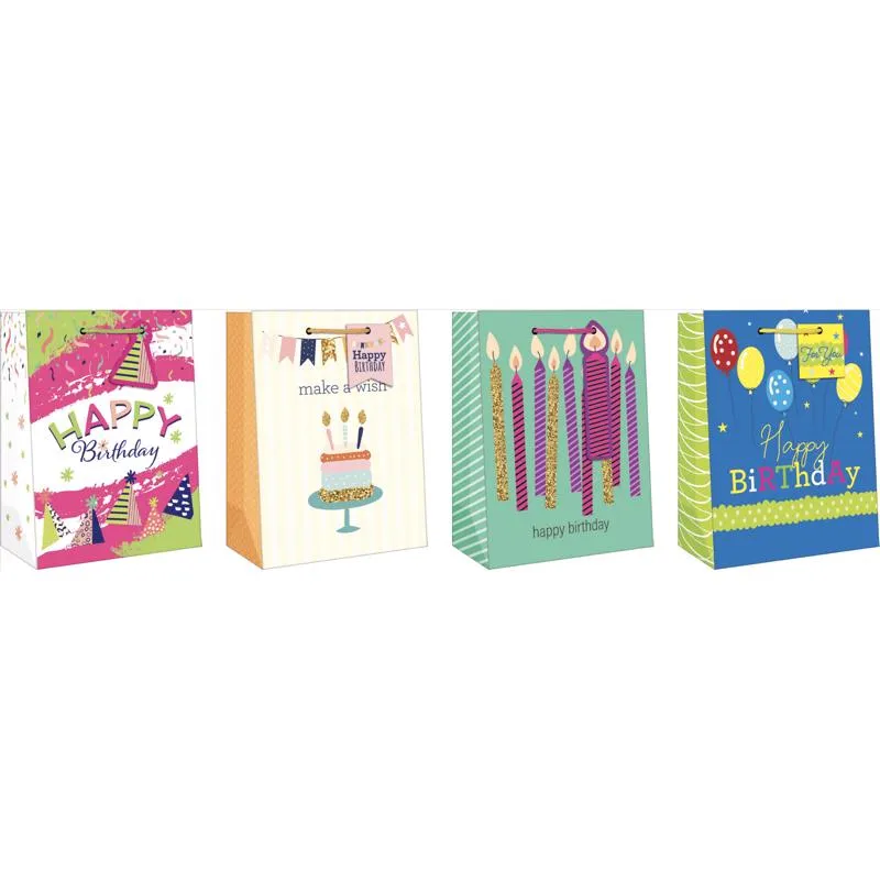 Paper Images Assorted General Birthday Medium Gift Bag