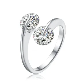 Parfait Amour CZ Engagement Ring