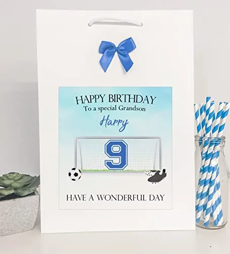 Personalised Birthday Gift Bag Football