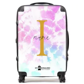 Personalised Pastel Tie Dye Suitcase - 4