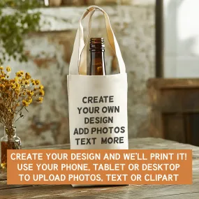 PERSONALISED - Printed Bottle Bag with Text, Photos, anything!