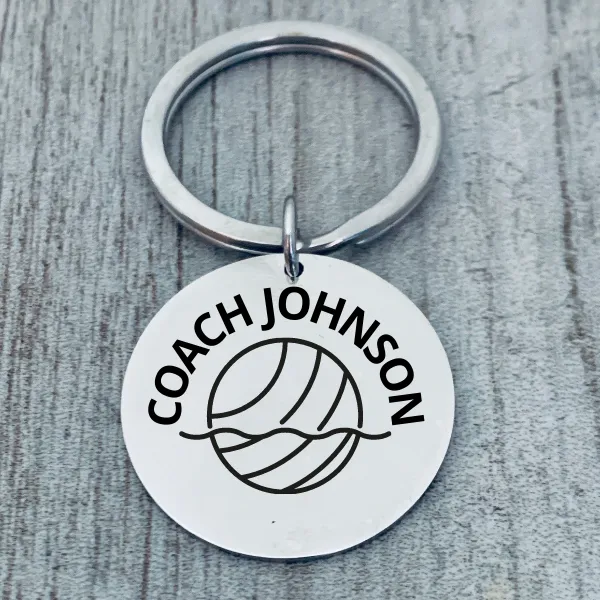 Personalized Waterpolo Keychain