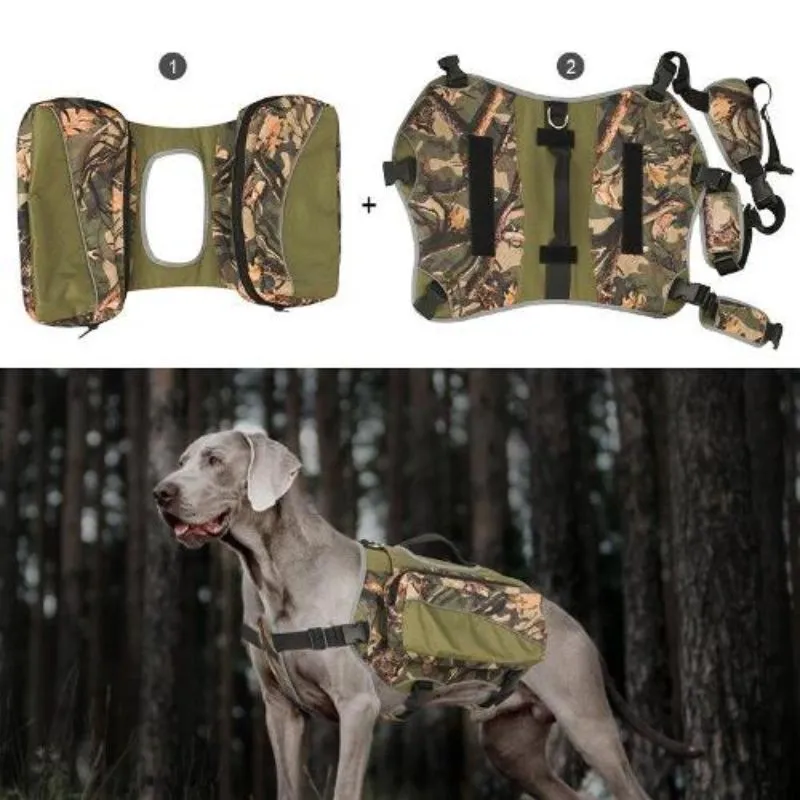 Pets Camo Saddle Bag