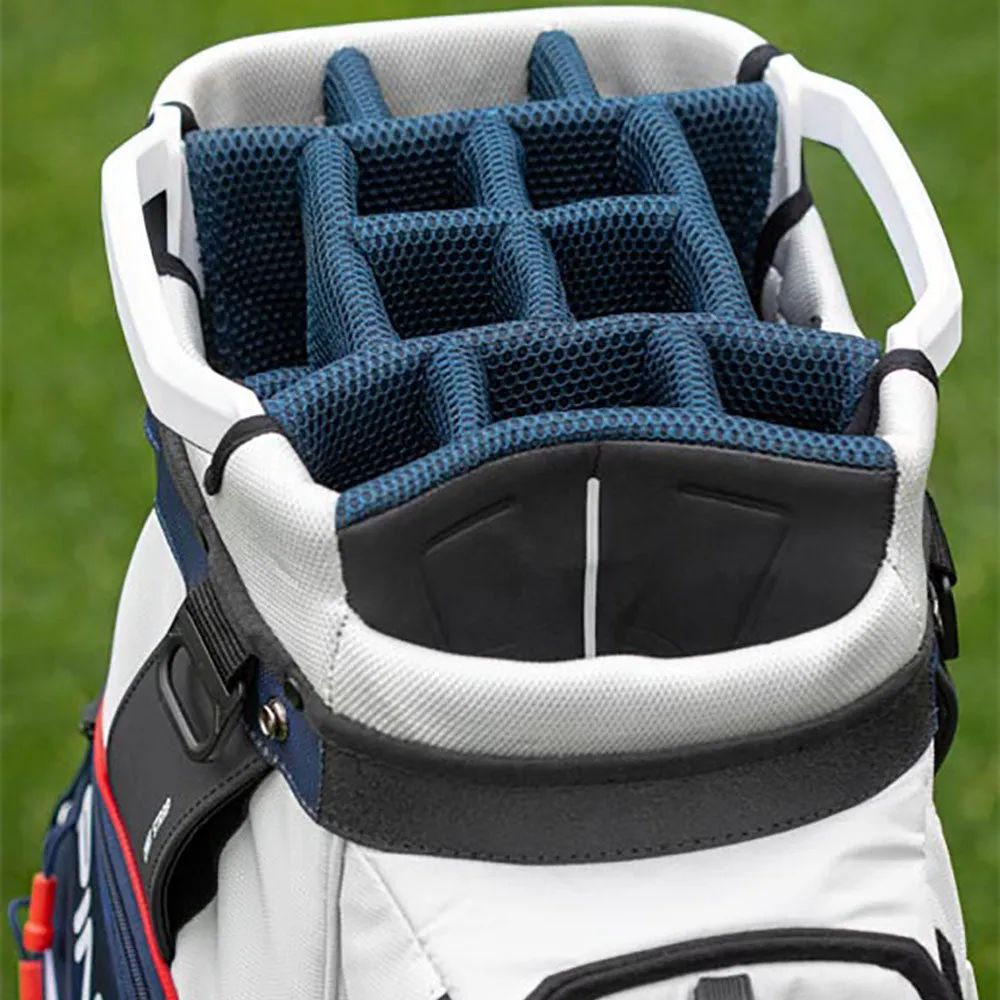 Ping Pioneer Cart Bag - Navy/Platinum/Red