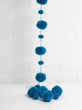 Pom Pom Garland, Teal