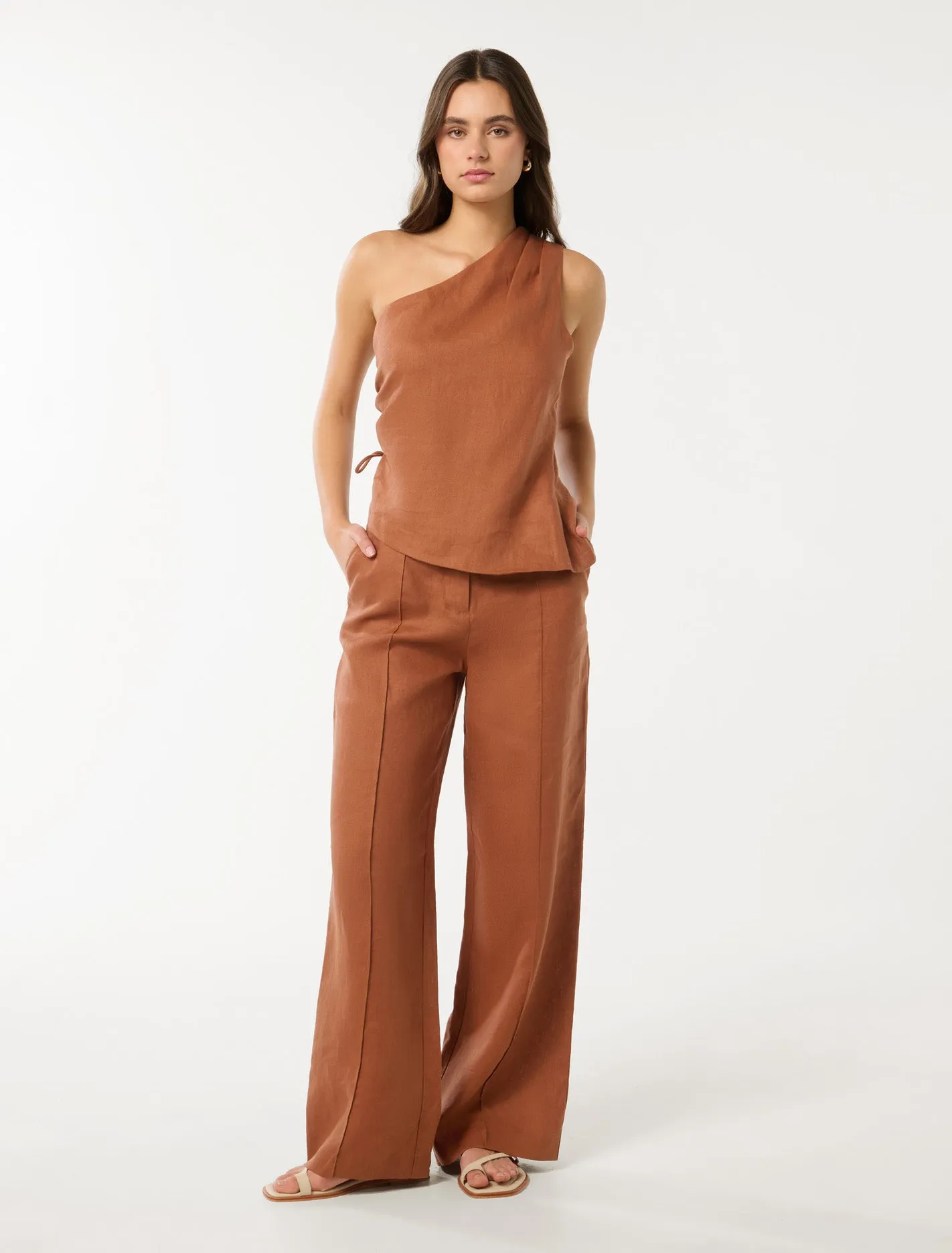 Posey Linen Wide Leg Pants