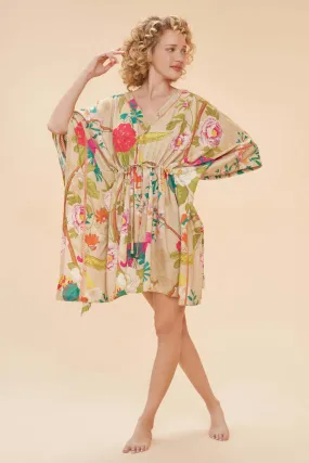 Powder Design Beach Cover Up - Tropical Flora & Fauna, Coconut