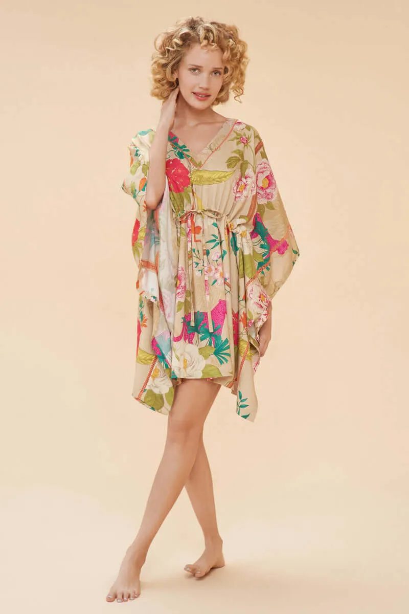 Powder Design Beach Cover Up - Tropical Flora & Fauna, Coconut