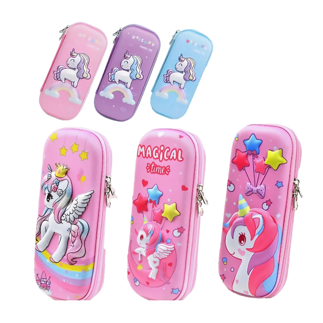 Premium 3D Unicorn Theme Pencil Case