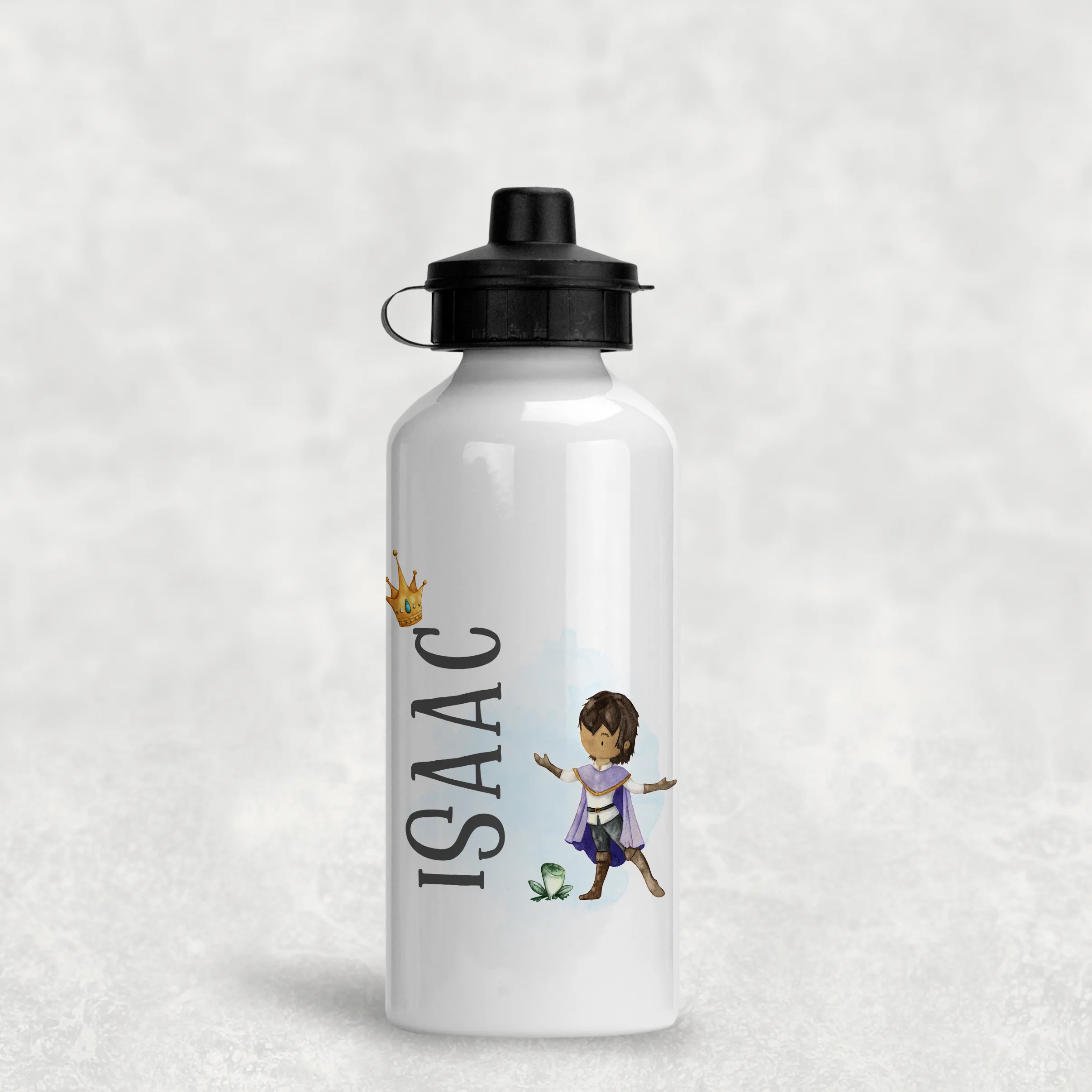 Princess Prince Kids Personalised Aluminium Water Bottle 400/600ml