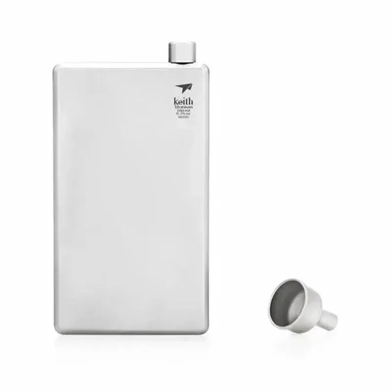 Pure Titanium Hip Flask (100 ml)