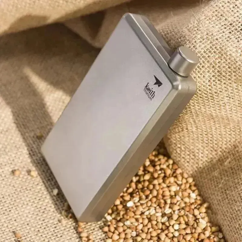 Pure Titanium Hip Flask (100 ml)