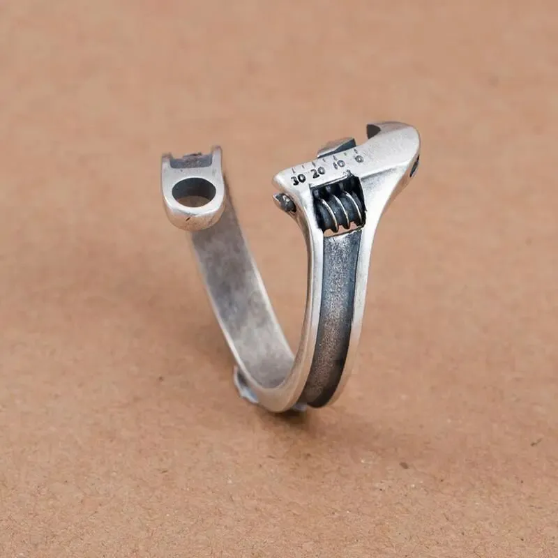 Retro Adjustable Wrench Ring