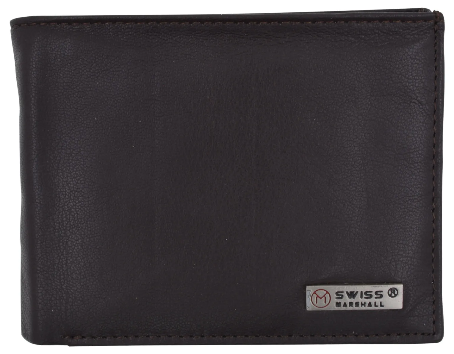 RFID Security Blocking Men's Slim Bifold Credit Card ID Leather Wallet Logo