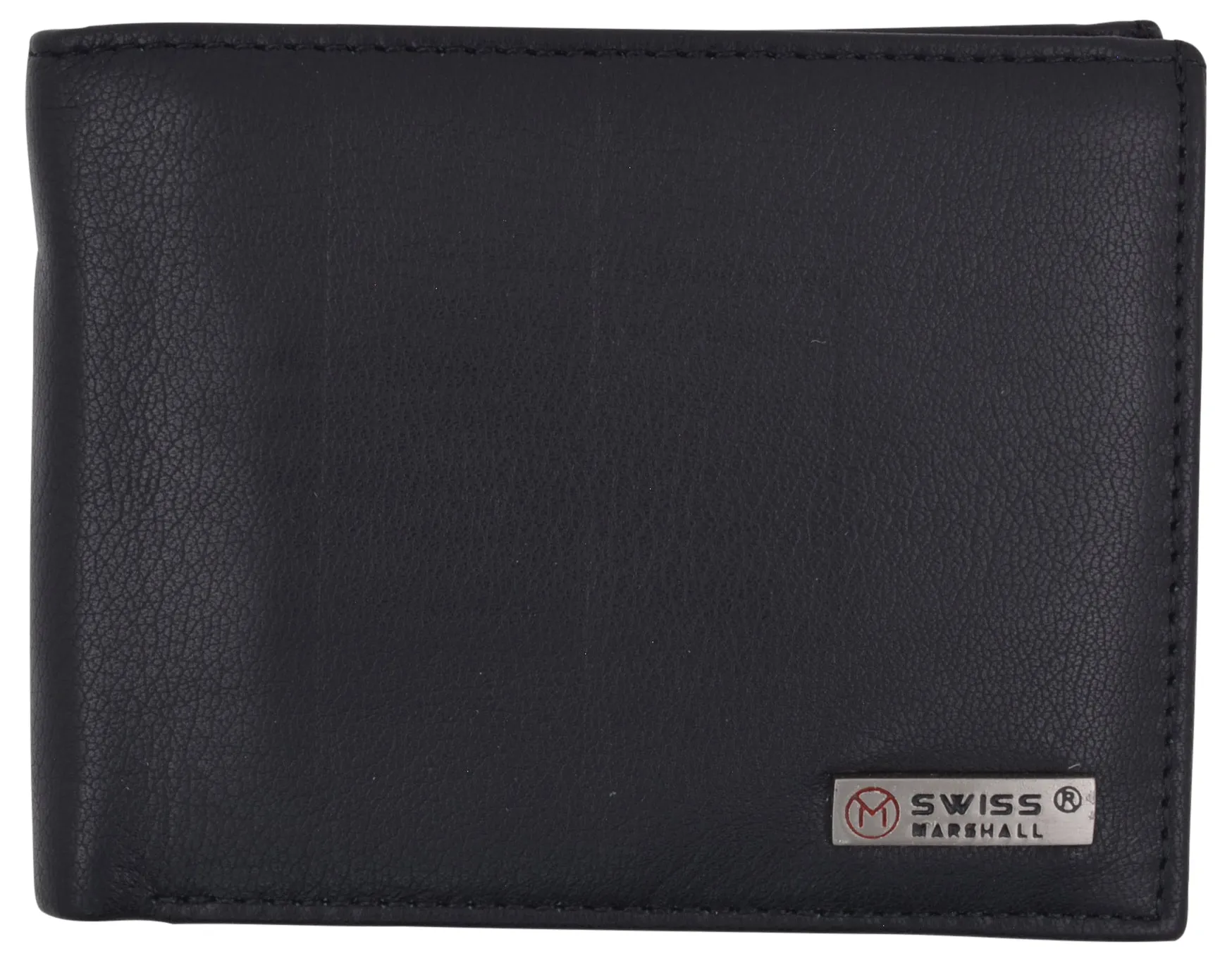 RFID Security Blocking Men's Slim Bifold Credit Card ID Leather Wallet Logo