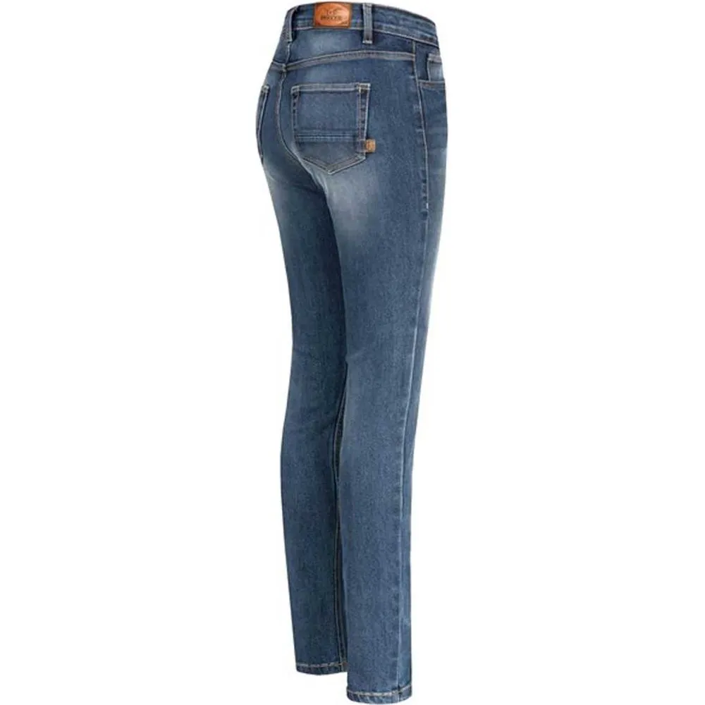 Rokker Rokkertech Ladies High Waist Denim Jeans Blue