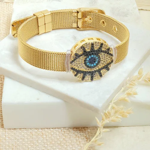 Round Evil Eye Watch Belt Gift Box