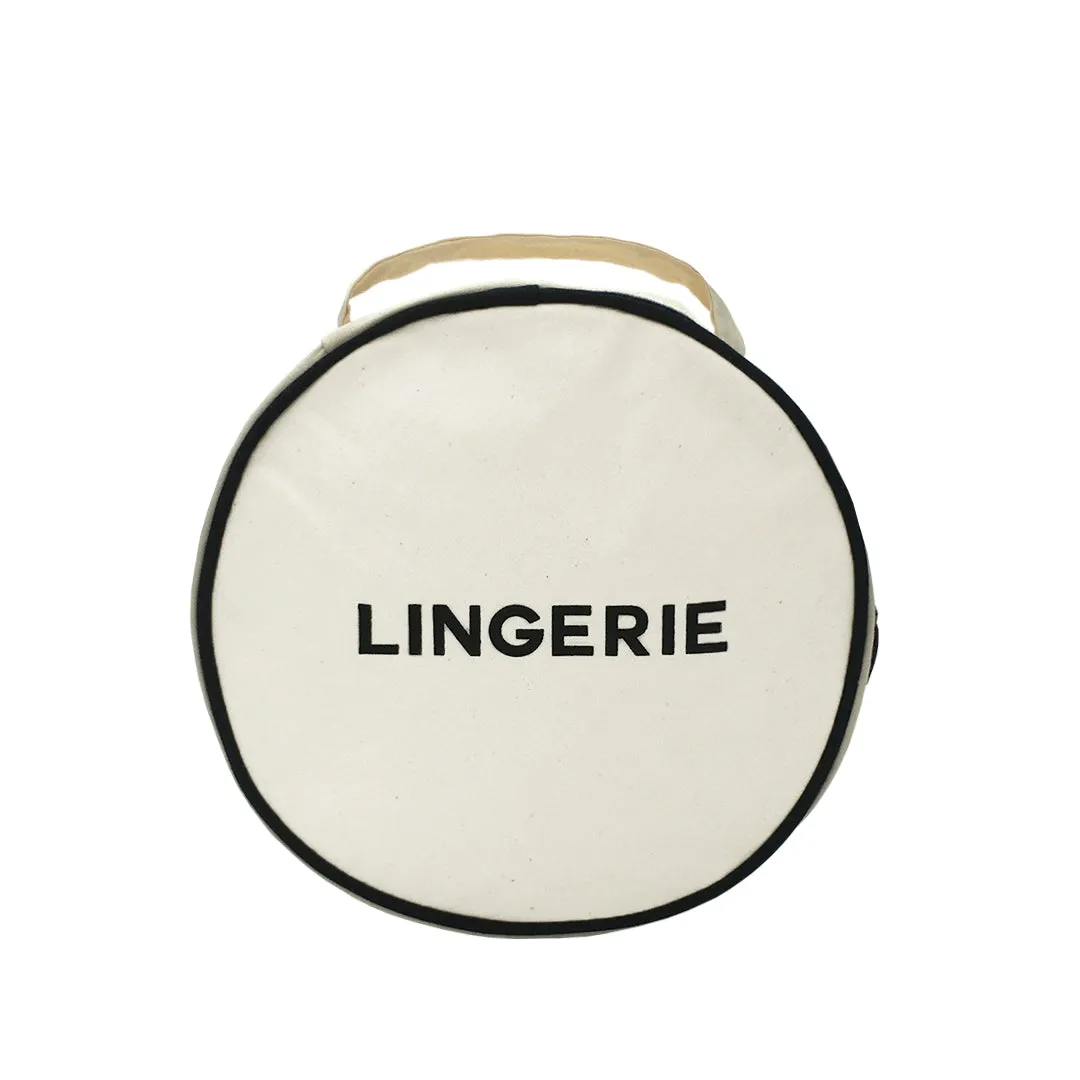 Round Lingerie Case, Cream