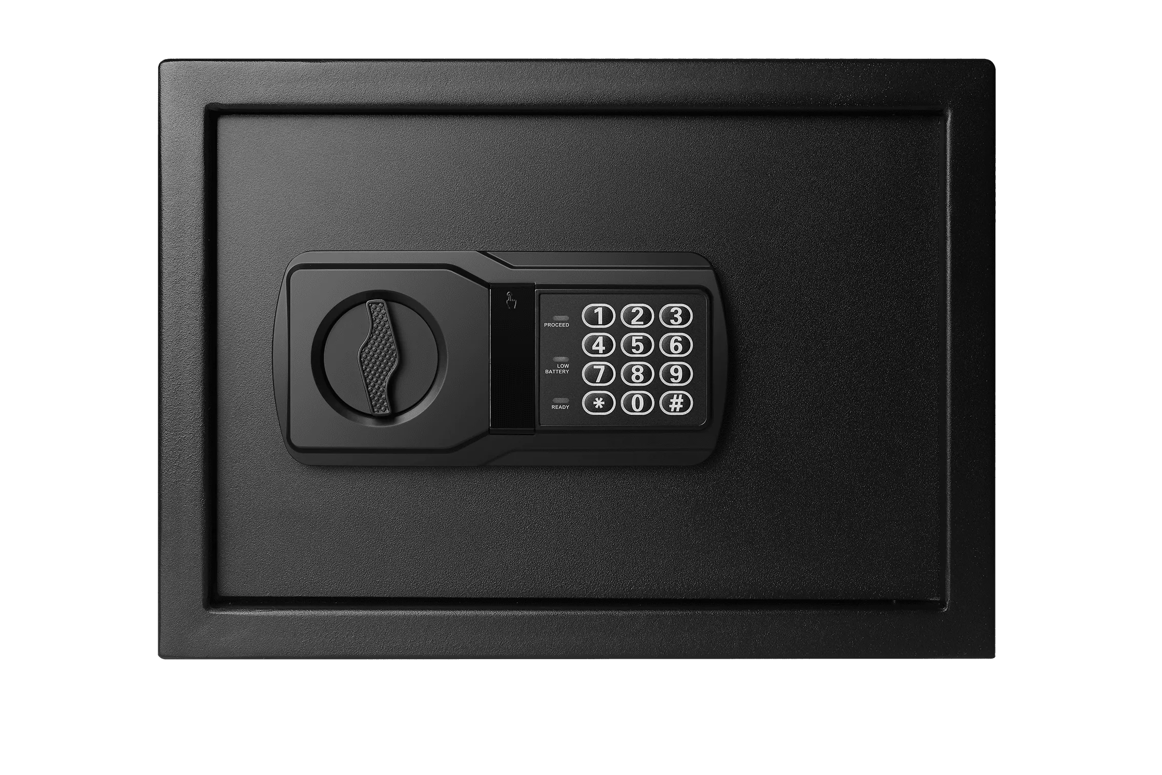 Safe with Electronic Lock, Backup Key, 1 Shelf, Black