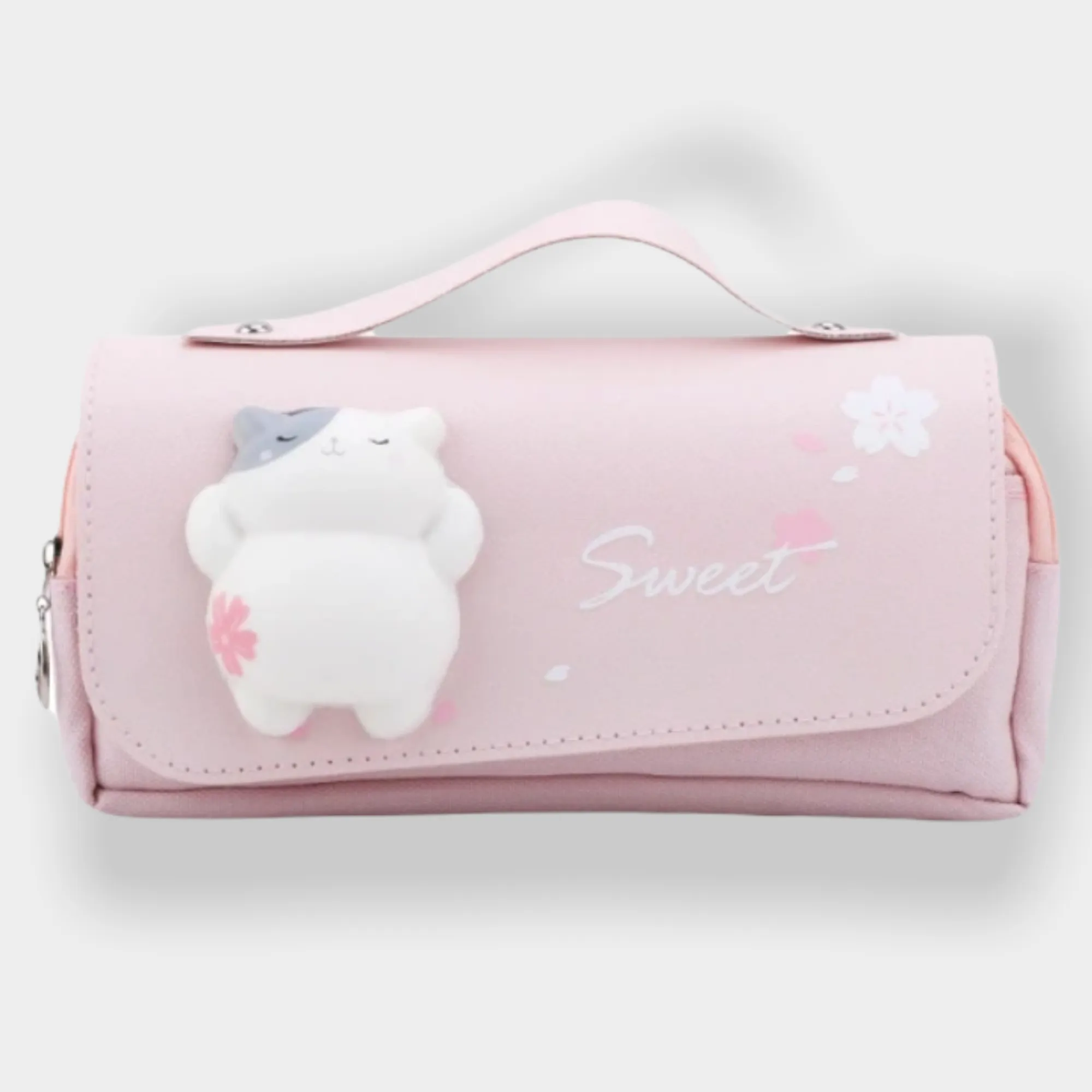 Sakura PU Leather Pencil Case