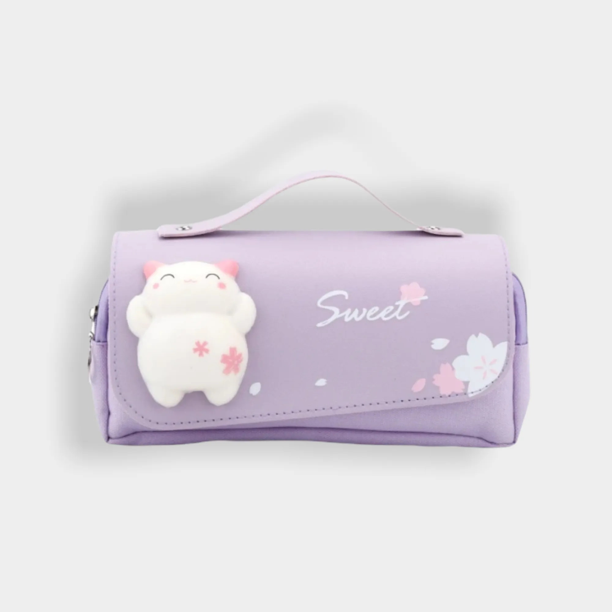 Sakura PU Leather Pencil Case