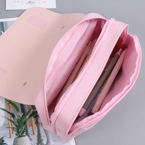 Sakura PU Leather Pencil Case