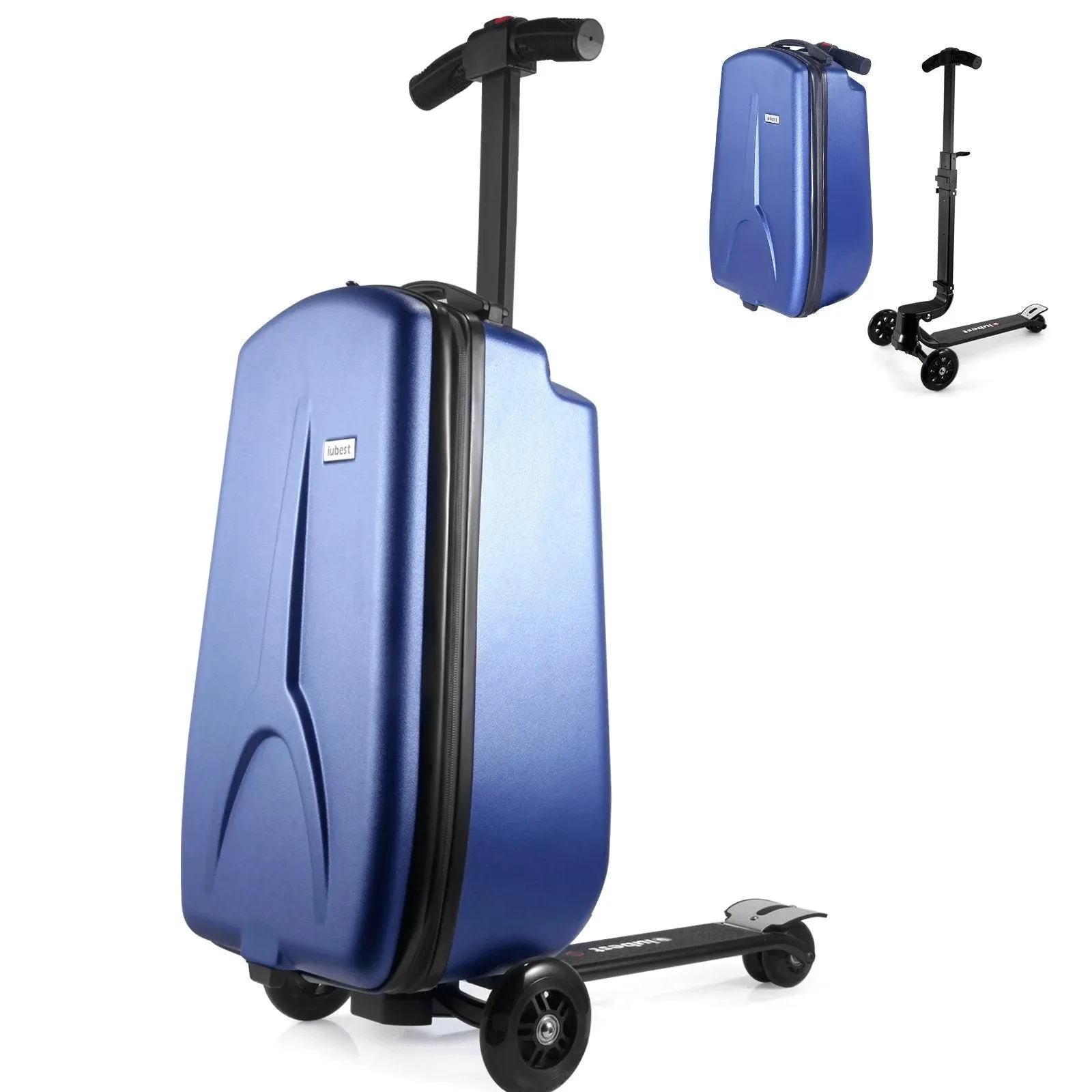 Scooter Suitcase - Rolling Luggage with Built-in Skateboard