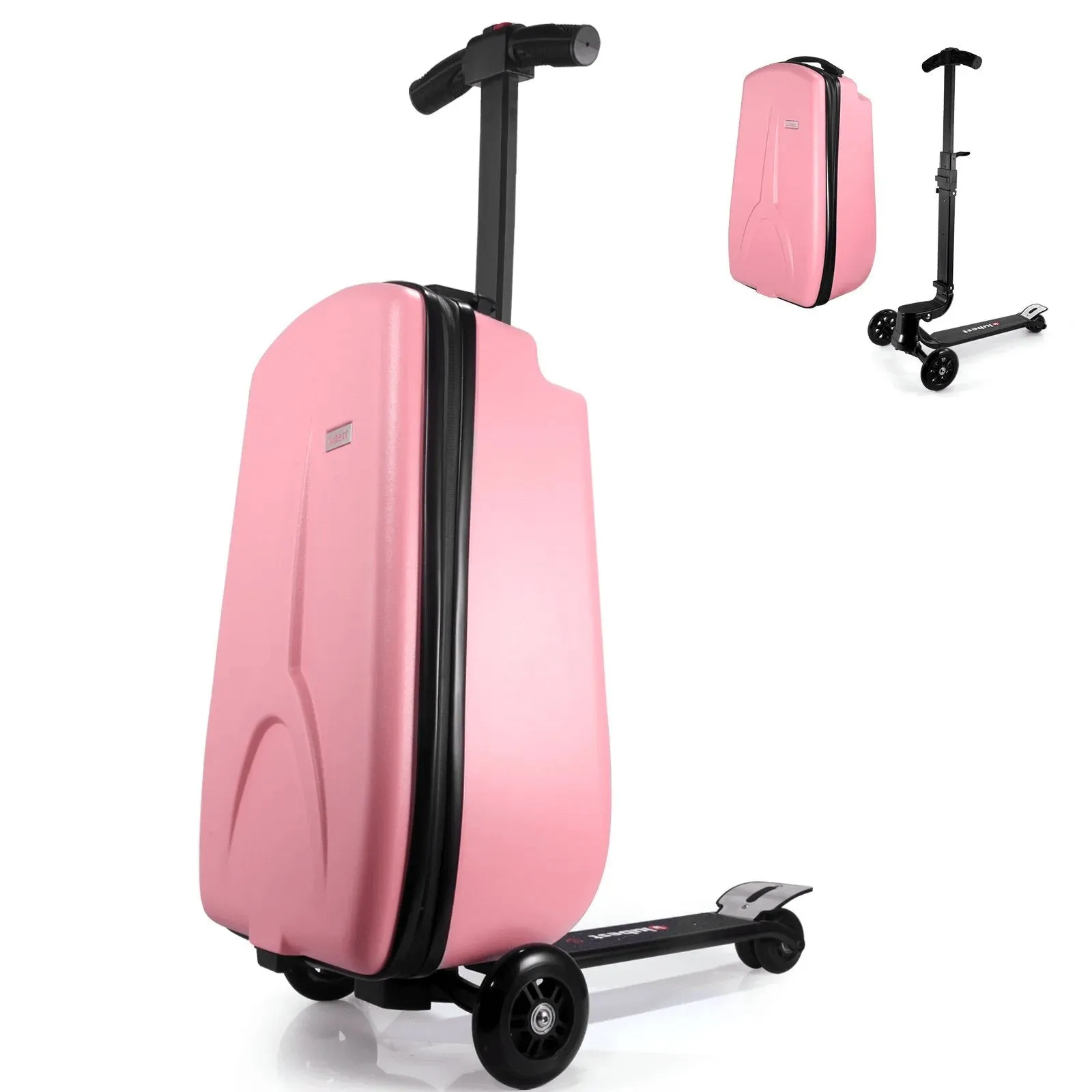 Scooter Suitcase - Rolling Luggage with Built-in Skateboard