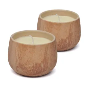 Set of Two 8oz Ceramic Candles | Strong Scented Floral Candle | Holiday Gift | Floral Candle