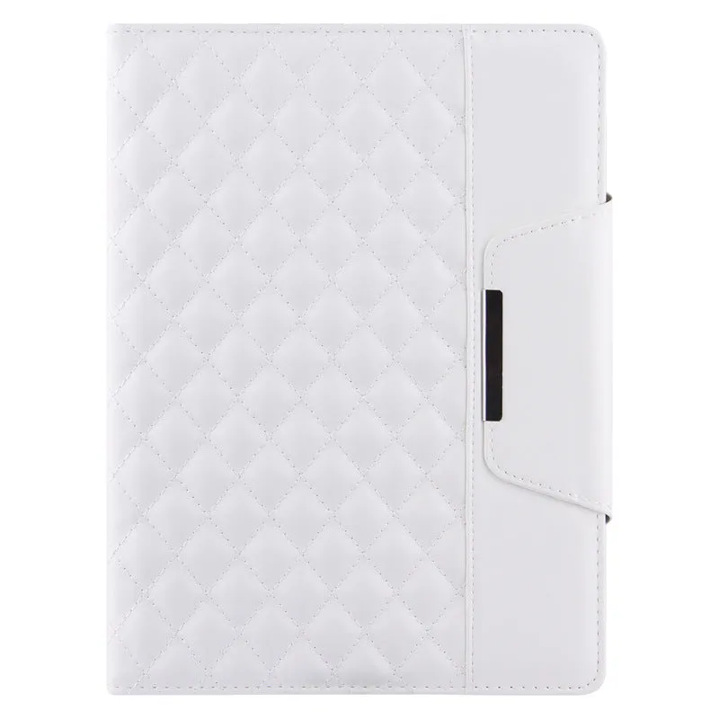 Sheep Leather Clamshell Dormant Tablet Case With With Pencil Holder Card Slot For APPLE iPad