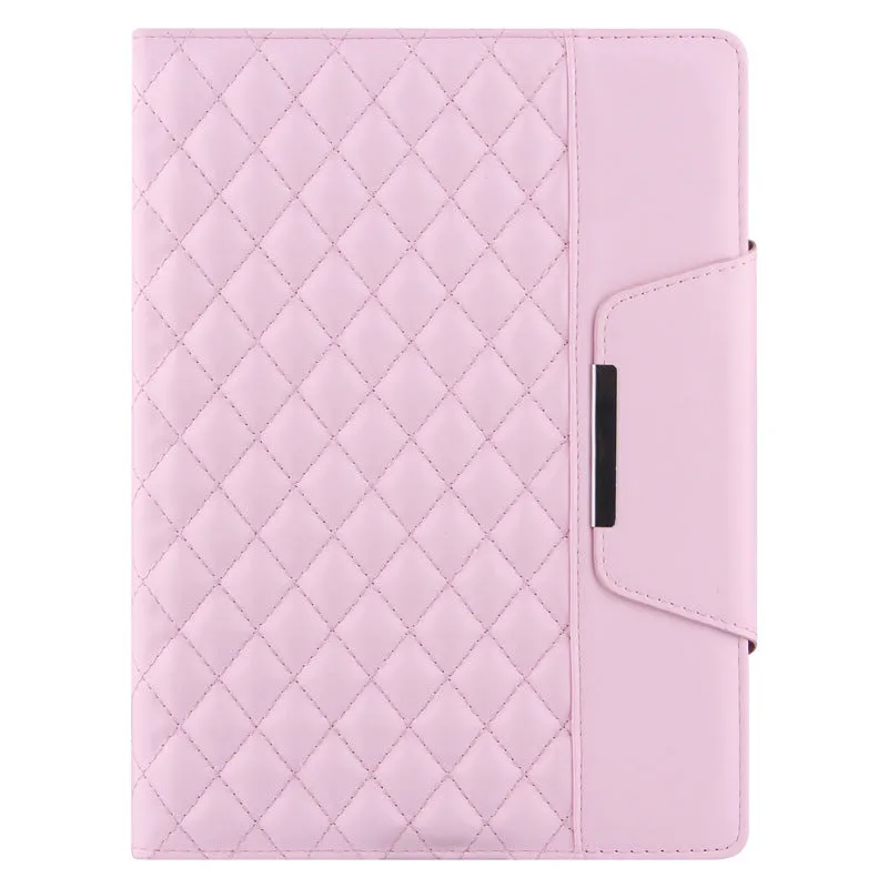 Sheep Leather Clamshell Dormant Tablet Case With With Pencil Holder Card Slot For APPLE iPad