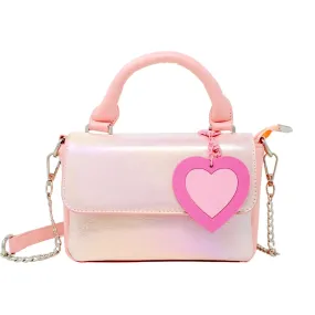 Shiny Pink Heart Bag