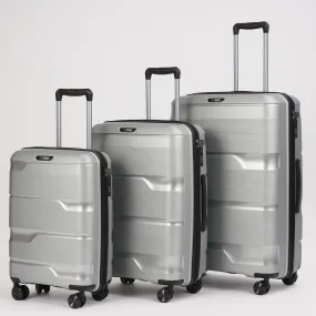 Silver Hardcase Roller Luggage Set (28', 24' and 20')