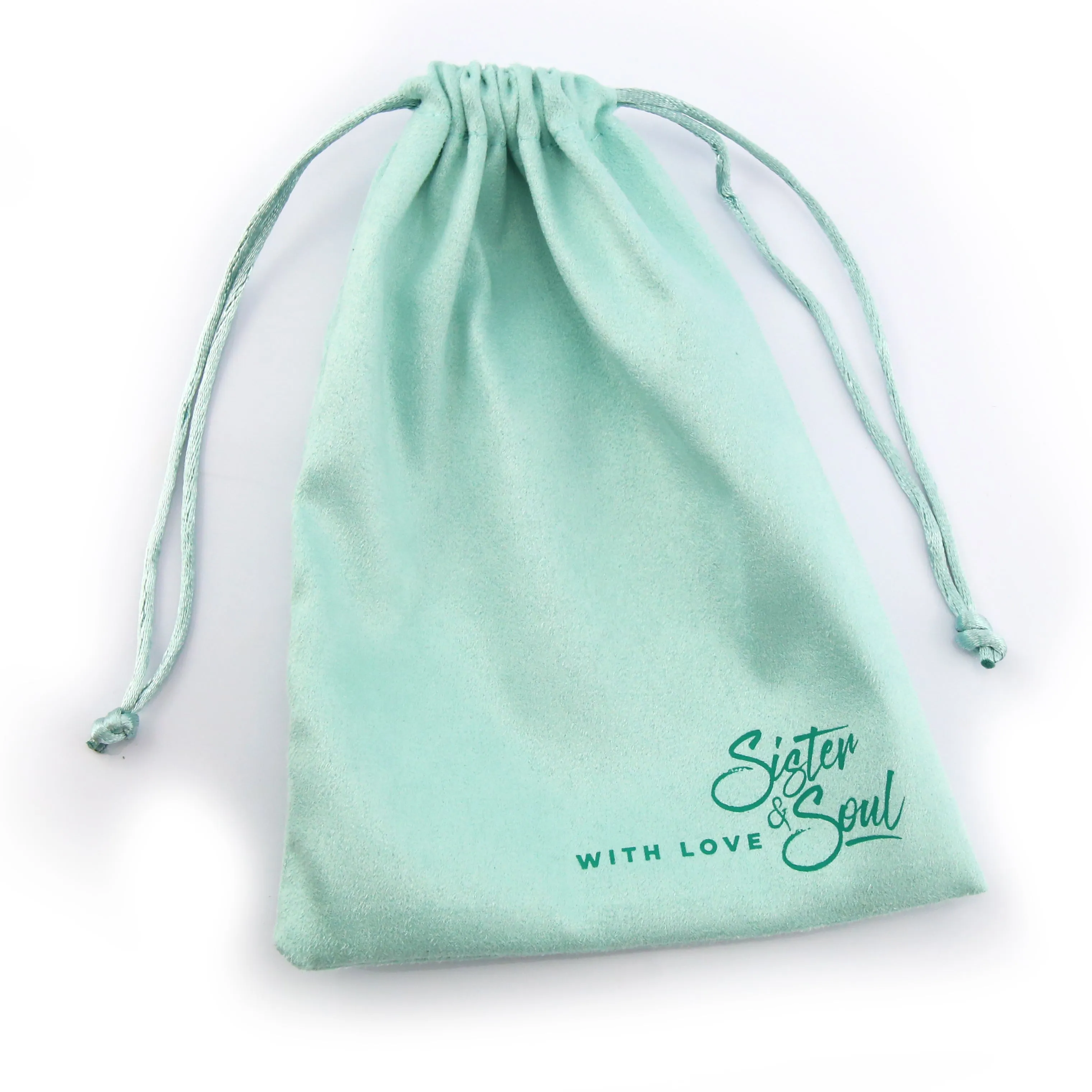 Sister & Soul Mint Aqua Soft Velour Gift Bag - Create Your Own Bundle