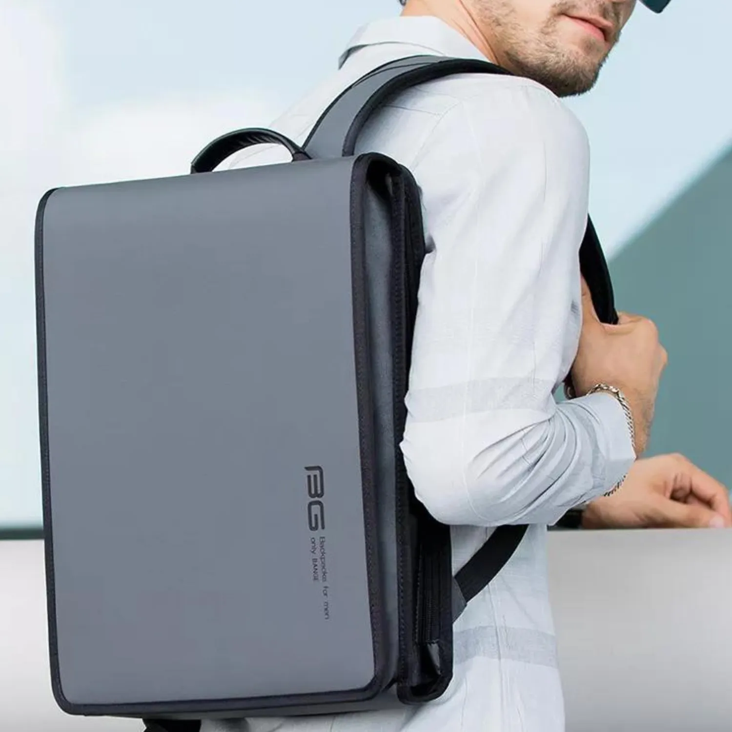 Sleek Anti-Theft 14.1-Inch Business Laptop Backpack