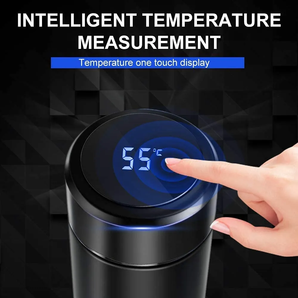 Smart LED Display Temperature Bottle | Stainless Steel | Leakproof | 500ml