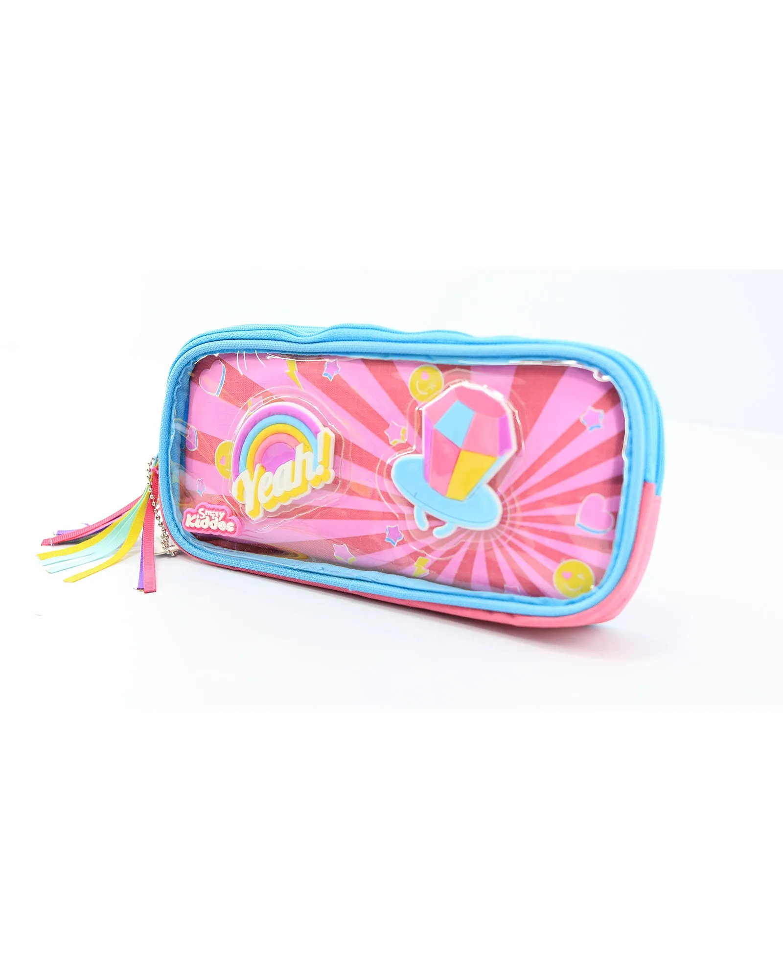 Smily Kiddos Fancy Transparent Pencil Case Pink