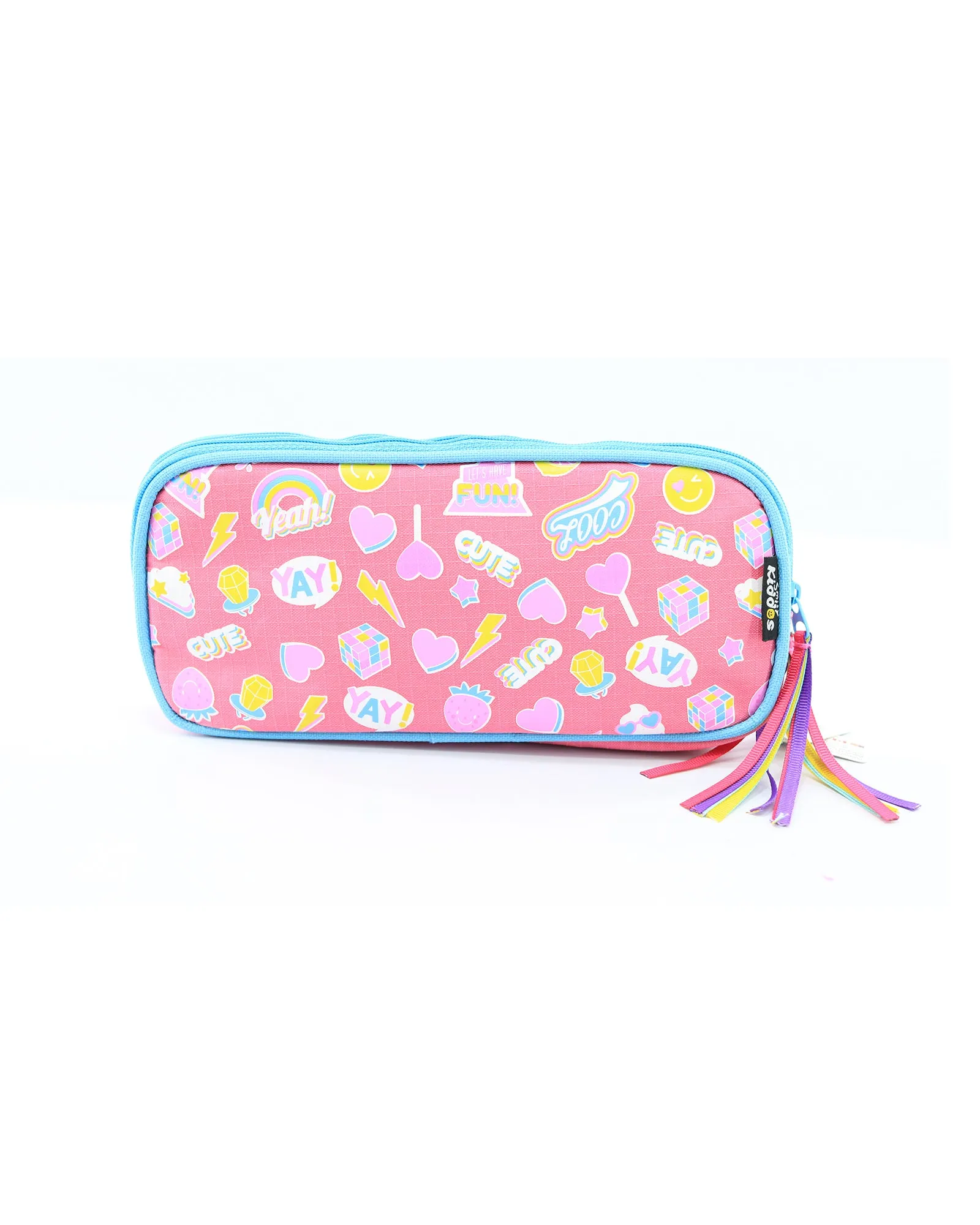 Smily Kiddos Fancy Transparent Pencil Case Pink