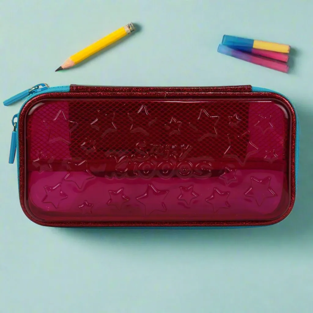 Smily Kiddos PVC Small Pencil Case Pink