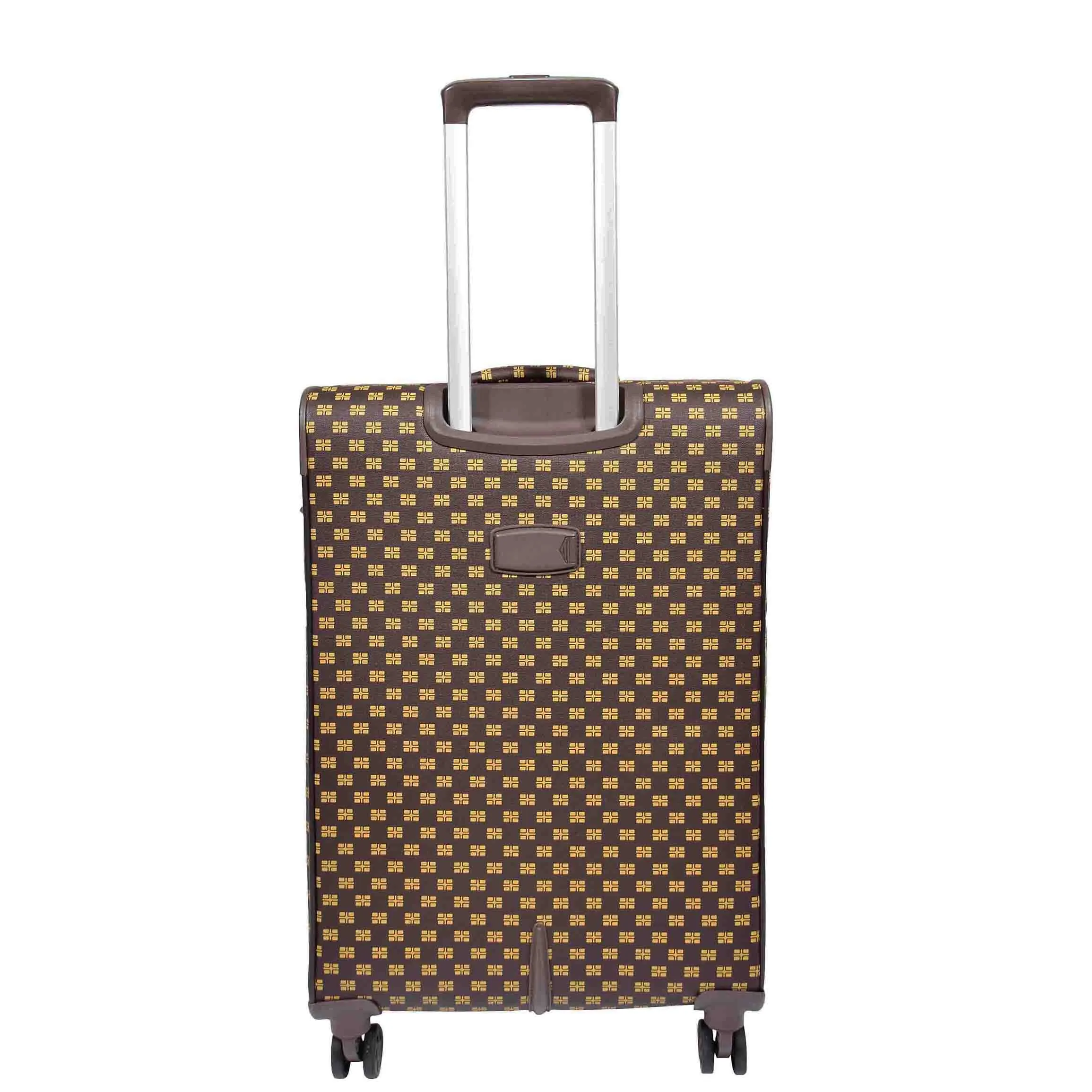 Soft Case 4 Wheeled Expandable PVC Luggage Nagasaki Brown