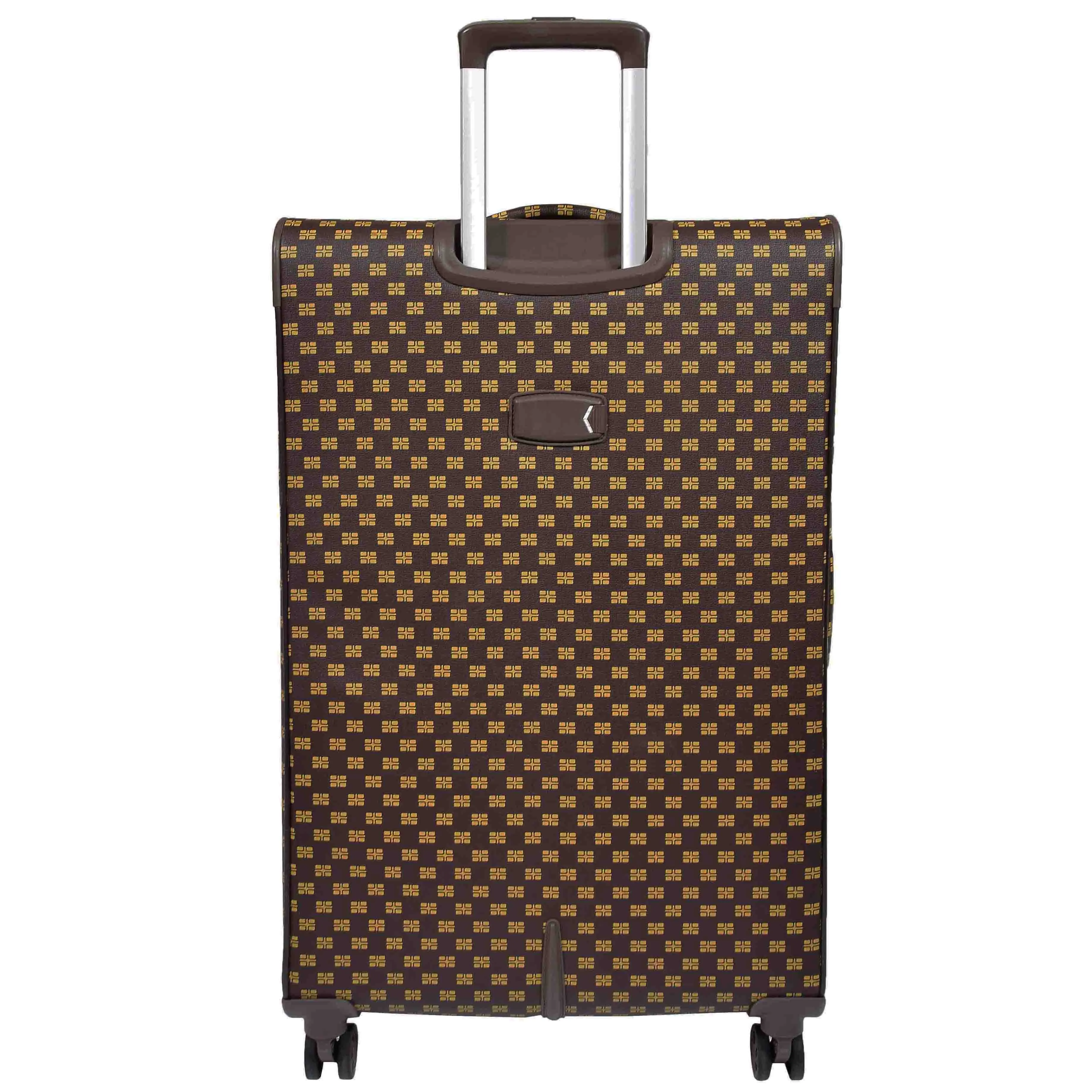 Soft Case 4 Wheeled Expandable PVC Luggage Nagasaki Brown