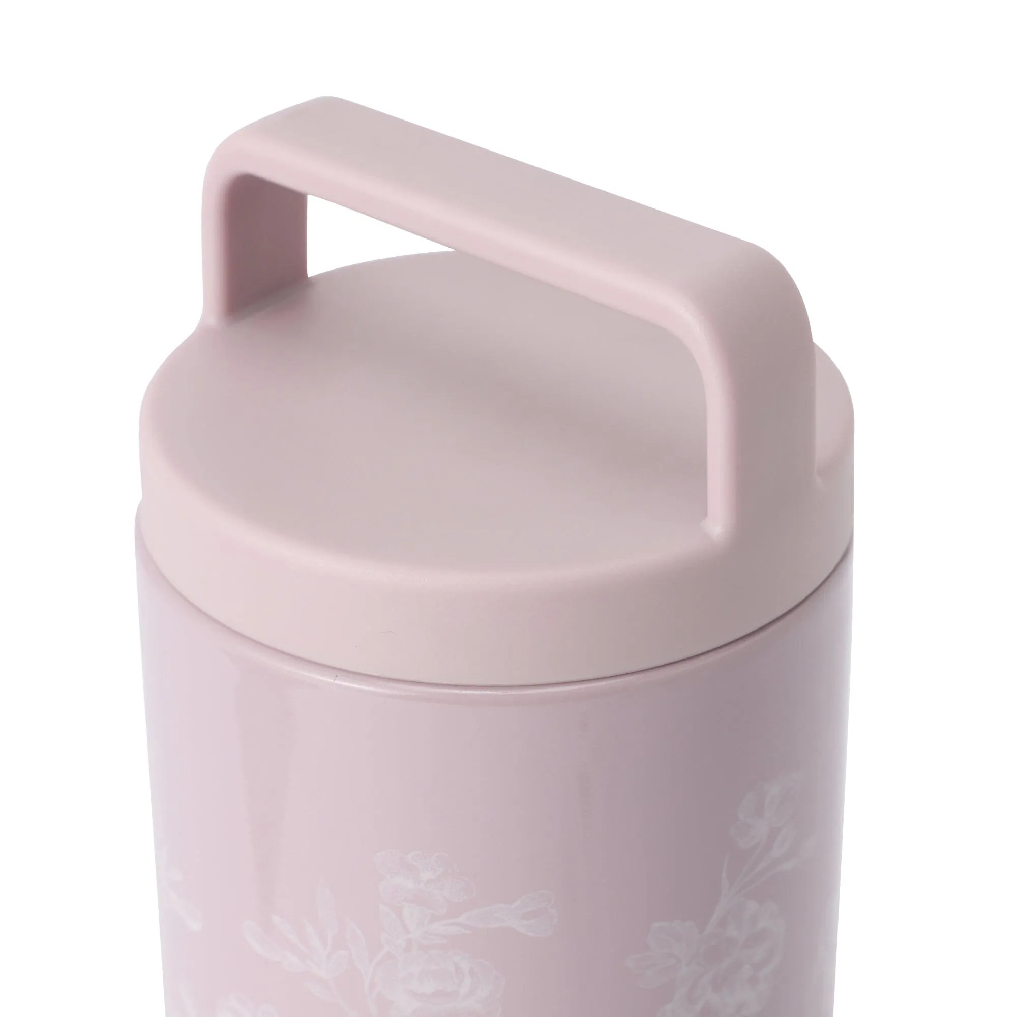 Stainless Steel Bottle With Handle 730ml Chic Flower Pink