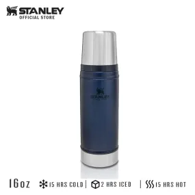 Stanley Classic Vacuum Flask/Insulated Water Bottle 16 oz./473 ml