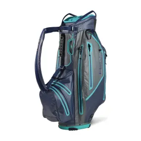 Sun Mountain H2NO ELITE Waterproof Cart Bag - Navy/Gunmetal/Teal