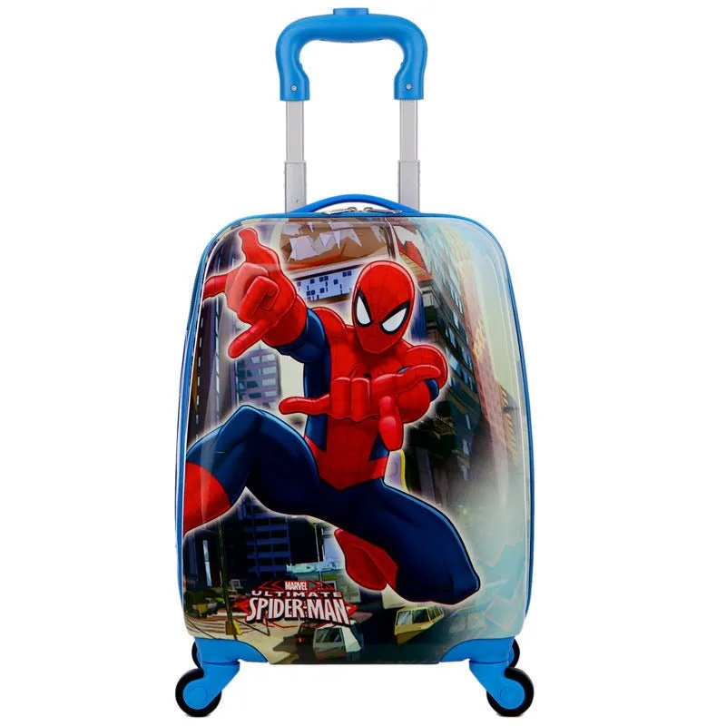 Super Character Trolley Suitcase for Kids – Vibrant Rolling Luggage for Adventures and Travel