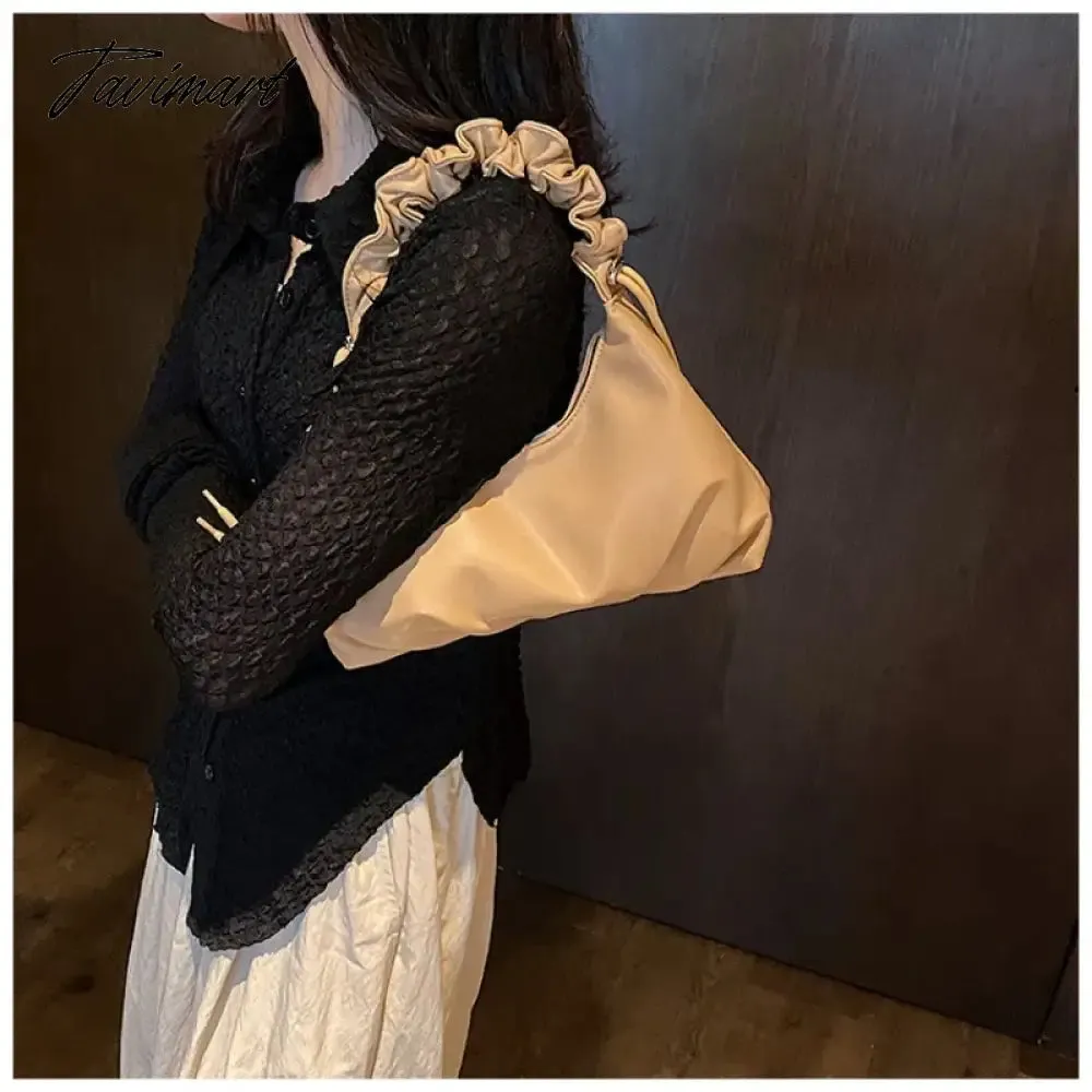 Tavimart Autumn New Fold Underarm Bag Fashion One Shoulder Handheld Women's cloud Bag, Christmas Gift