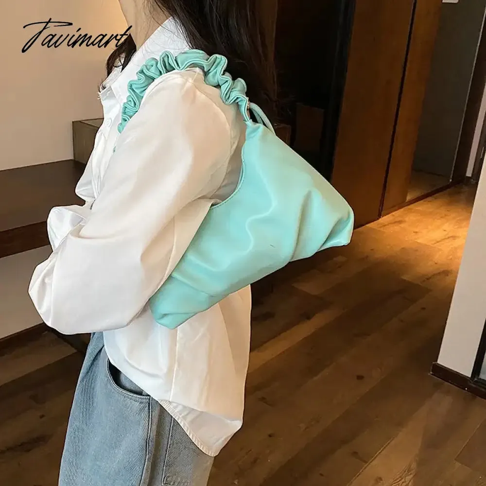 Tavimart Autumn New Fold Underarm Bag Fashion One Shoulder Handheld Women's cloud Bag, Christmas Gift