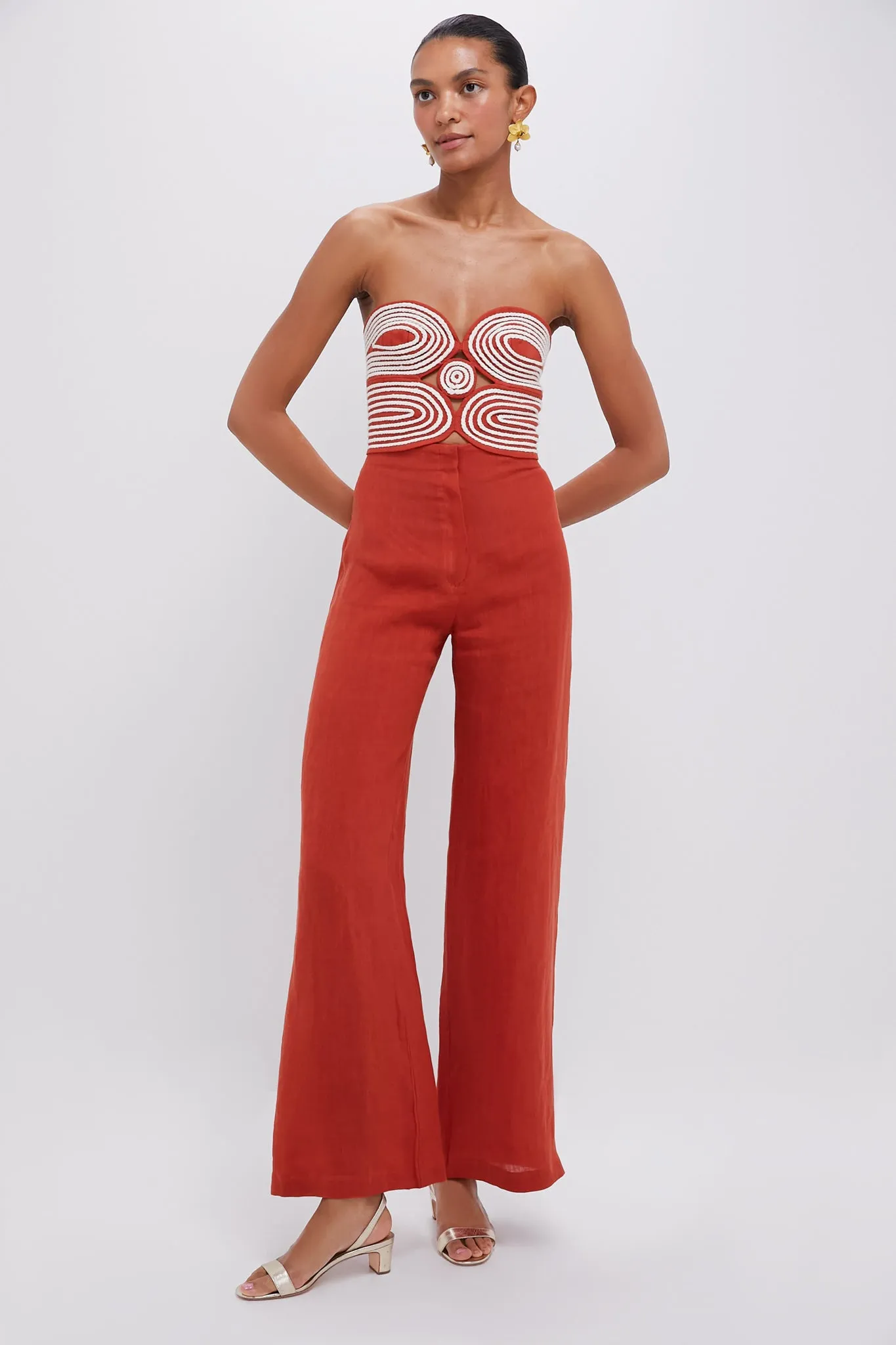 Terracotta Poesia Pants