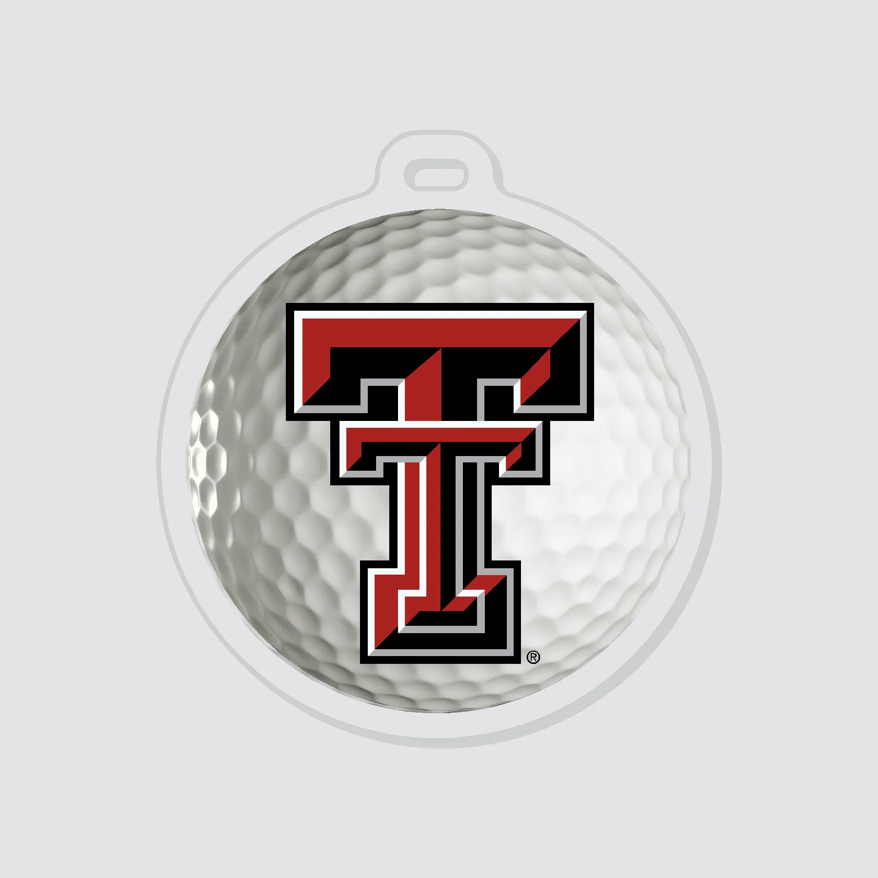 Texas Tech Golf Ball Luggage Tag